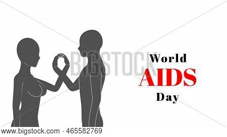 World Aids Day Vector Illustration, Aids Awareness Vector Grpahics.