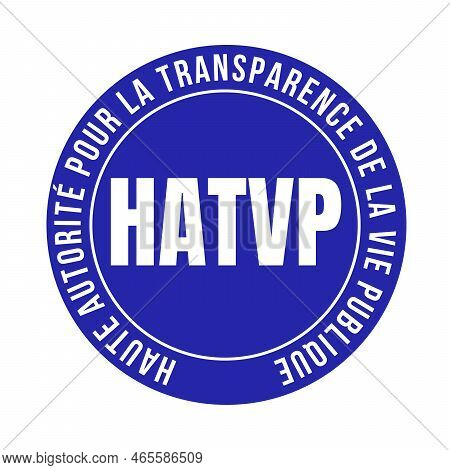 High authority for the transparency of public life symbol called HATVP haute autorite pour la transparence de la vie publique in French language