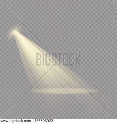 Glow Yellow Spotlight Special And Light Effect.