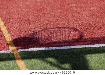 Abstract photo of street ball cort