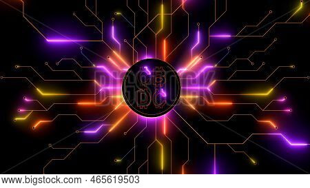 Central Bank Digital Currency 3d Render Of The Cbdc Gold Crypto Coin Rotates 360 Degrees On A White 