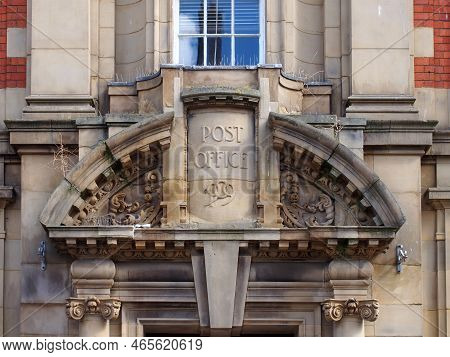 Scarborough, North Yorkshire, United Kingdom - 10 September 2022: Sign Above The Stone Doorway Of Th