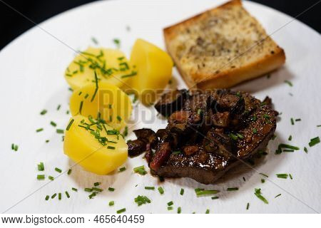 Pan Roasted Steak With Fresh Wild Mushrooms