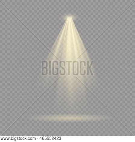 Glow Yellow Spotlight Special And Light Effect.