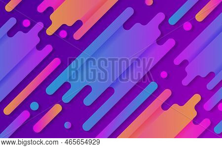 Abstract Geometric Background. Colorful Shapes Composition. Illustration Vector 10 Eps.