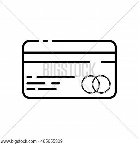 Credit Card Icon. Bank Credit Concept. Vector Illustration. Stock Image.