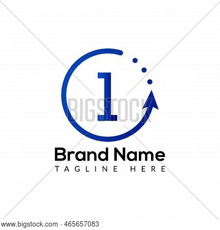 Abstract 1 Letter Modern Initial Logo Design Template