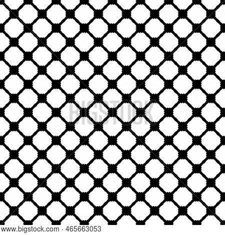 Abstract Geometric Pattern With Crossing Thin Straight Lines. Stylish Texture In Black Color.seamles