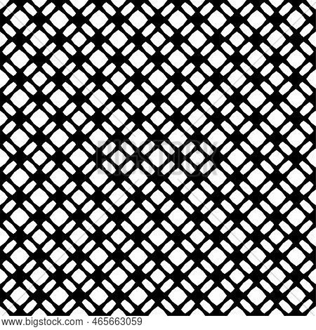 Abstract Geometric Pattern With Crossing Thin Straight Lines. Stylish Texture In Black Color.seamles