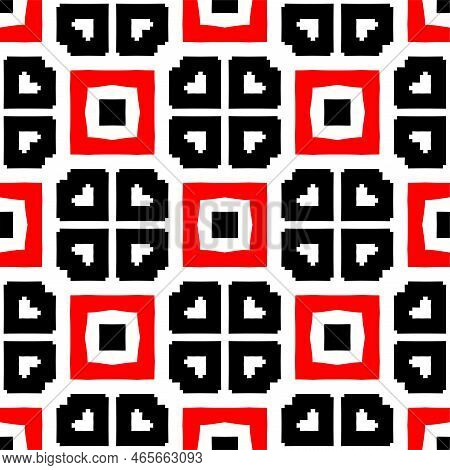 Abstract Geometric Pattern With Crossing Thin Straight Lines. Stylish Texture In Black Color.seamles