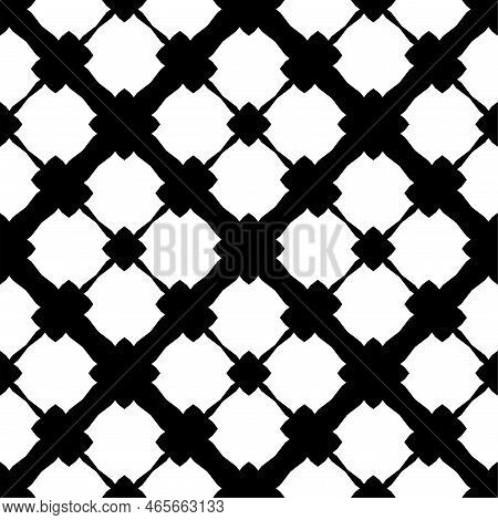 Abstract Geometric Pattern With Crossing Thin Straight Lines. Stylish Texture In Black Color.seamles