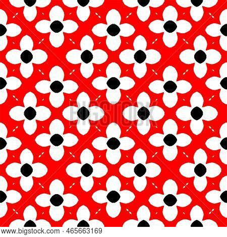 Abstract Geometric Pattern With Crossing Thin Straight Lines. Stylish Texture In Black Color.seamles