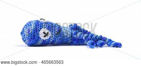 Crochet Squid Or Octopus, Isolated