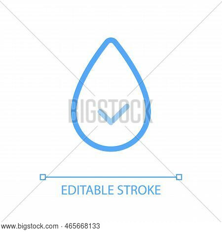 Hydration Pixel Perfect Color Linear Ui Icon. Water Consumption. Stay Hydrated. Healthy Lifestyle. G