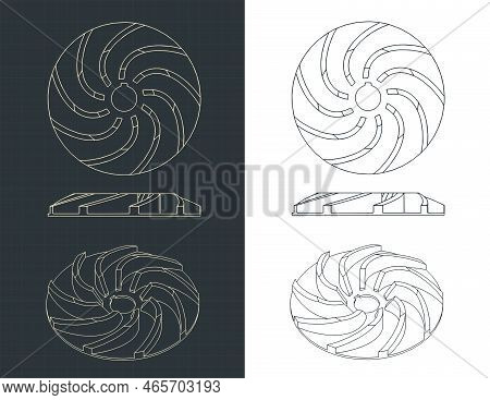 Pump Impeller Blueprints
