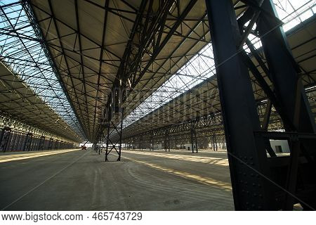 Bucharest, Romania - November 09, 2022: The Newly Renovated Laminor Hall, Historical Monument, Built