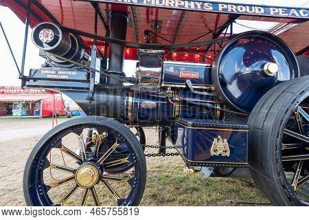Tarrant Hinton.dorset.united Kingdom.august 25th 2022.a 1920 Fowler R3 Showmans Engine Is On Display