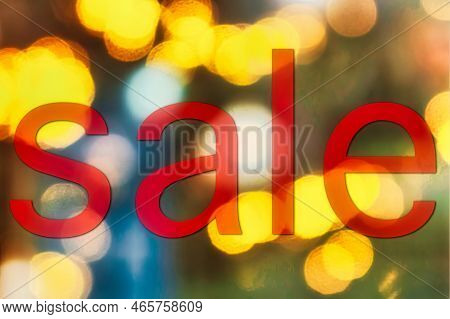 A Background Picture Of Festive Bokey Blurry Christmas Lights During The Holiday Season