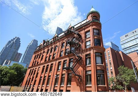 Flatiron Building In Toronto, Canada. High Quality Photo