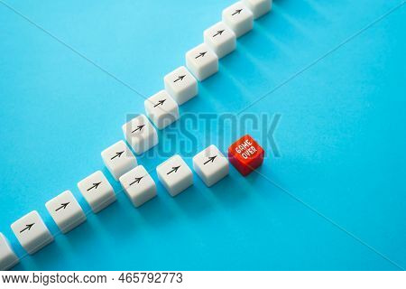 A Wrong Decision Leads To The Bad End. Game Over. Make The Right Decision And Move On. Analysis And 