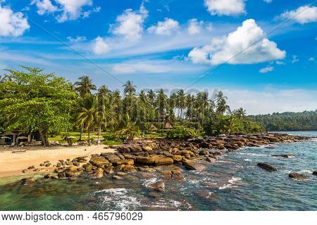 Ao Tapao Beach At Koh Kood Island, Thailand In A Sunny Day