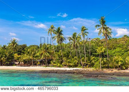 Beach At Koh Kood Island, Thailand In A Sunny Day