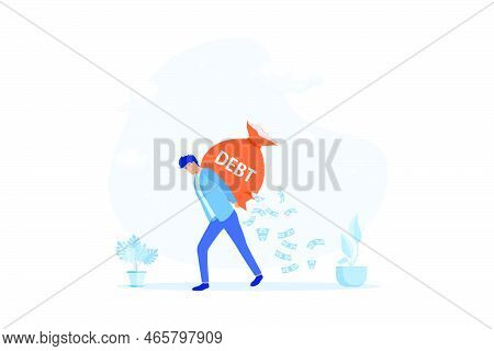 Debt Burden, Financial Obligation Or Loan Payment, Heavy Load Of Money Failure, Mortgage Or Borrowin
