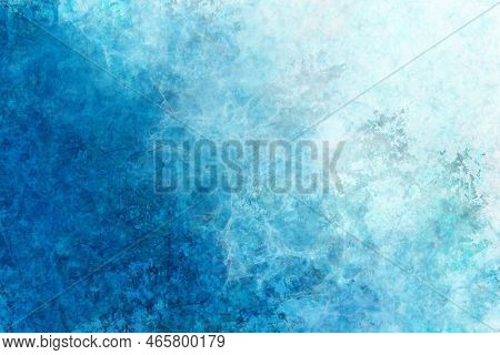 Abstract Blue And White Background Texture, Blue And White Smoke Or Ocean Waves Illustration, Light 