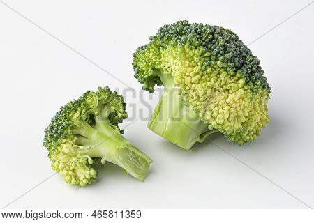 broccoli, mini broccoli, small broccoli isolated on white background