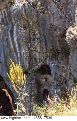 The Cave Under Predjama Castle (predjamski Grad) Is The Home Of A Colony Of Bats That Uses To Be Clo