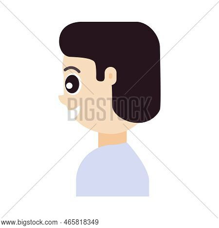 Fue Hair Transplant Treatment Of Alopecia. Side View Of A Man After Surgery. Male Hair Loss Pattern.
