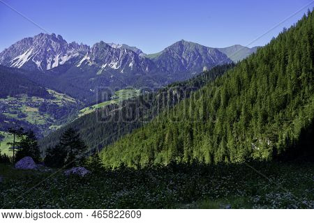 Mountain Landscape Near Forcella Di Lavardet, Friuli-venezia Giulia
