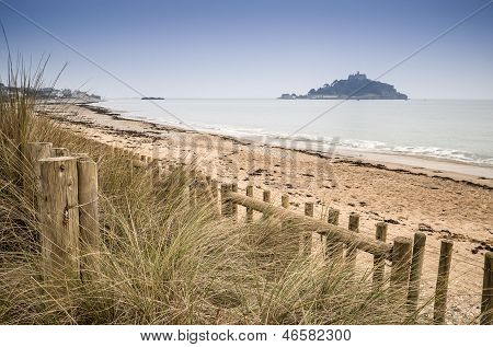 Paysage de Marazion de baie Mont St Michael