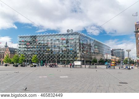 Copenhagen, Denmark - July 26, 2022: Di Industriens Hus Building.