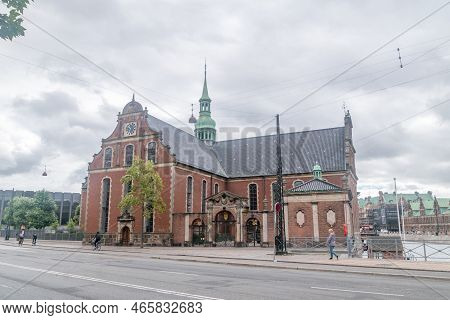 Copenhagen, Denmark - July 26, 2022: The Holmen Church (danish: Holmens Kirke).