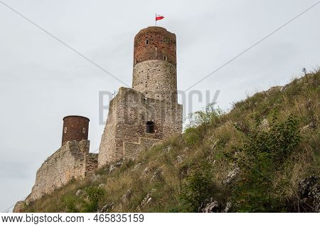 Checiny, Poland - September 14, 2022: Checiny Castle - A Royal Castle From The Turn Of The 13Th And