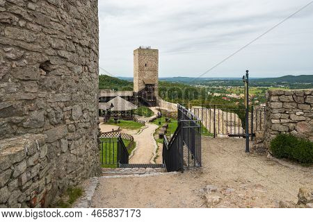 Checiny, Poland - September 14, 2022: Checiny Castle - A Royal Castle From The Turn Of The 13Th And