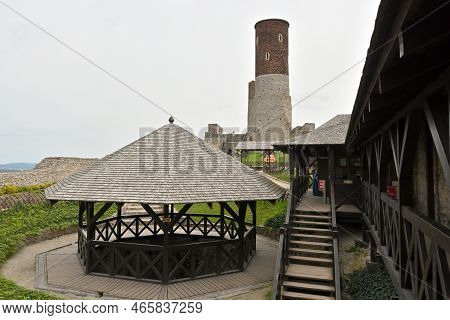 Checiny, Poland - September 14, 2022: Checiny Castle - A Royal Castle From The Turn Of The 13Th And