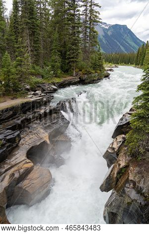 Numa Falls Waterfall In Kootenay National Park Canada