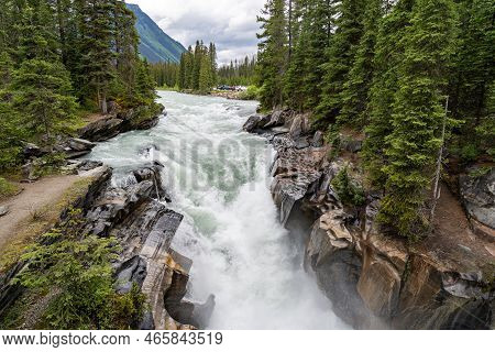 Numa Falls Waterfall In Kootenay National Park Canada