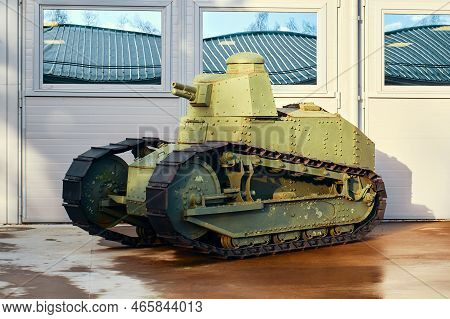Kubinka, Moscow Region, Russia - November 13, 2022: French Tank Renault Ft. Museum Of Military Equip