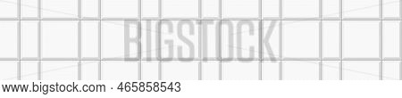 White Alternating Tile Mosaic Surface. Causeway Layout. Stone Or Ceramic Brick Wall Horizontal Backg