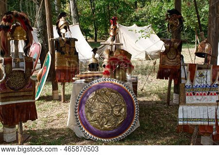 Modena - Italy - November 6, 2020: Mutina Boica 2022. Historical Reenactment Of The Uses And Customs