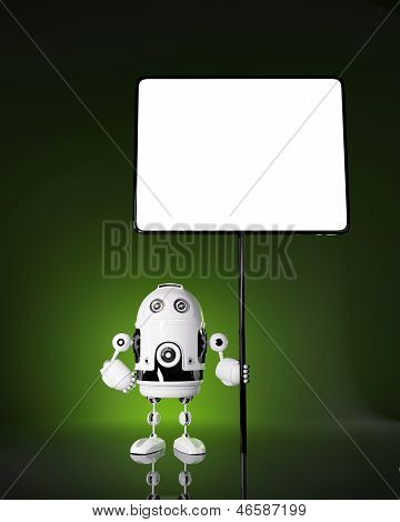 Robô Android com branches