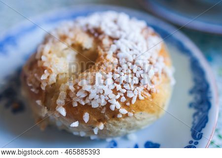 Variety Assortment Of Traditional Finnish Sweets And Pastries With Cinnamon Bun, And Cardamon Roll A
