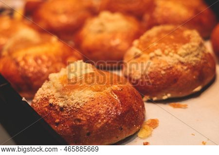 Variety Assortment Of Traditional Finnish Sweets And Pastries With Cinnamon Bun, And Cardamon Roll A