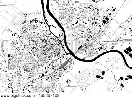 Map Of The City Of Jelgava, Latvia