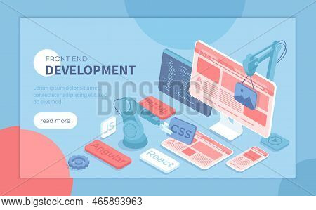 Frontend Development, Creating A Site Layout, Template. Converting Data Into A Graphical Ui Ux Inter