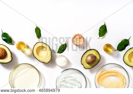 Natural Medicine Glass Labware, Petri Dishes, Cream Jars, Scrub, Aromatic Oils. Avocado Oil Natural 
