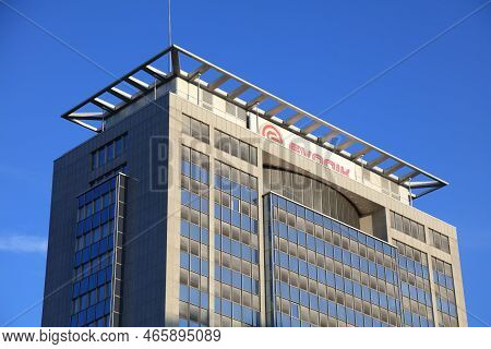 Essen, Germany - September 20, 2020: Evonik Building In Essen, Germany. Evonik Industries Ag Is A Sp
